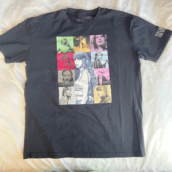 Taylor Swift Tops - Taylor Swift Eras Tour Official Concert T-Shirt Gray Pop Art Size L
